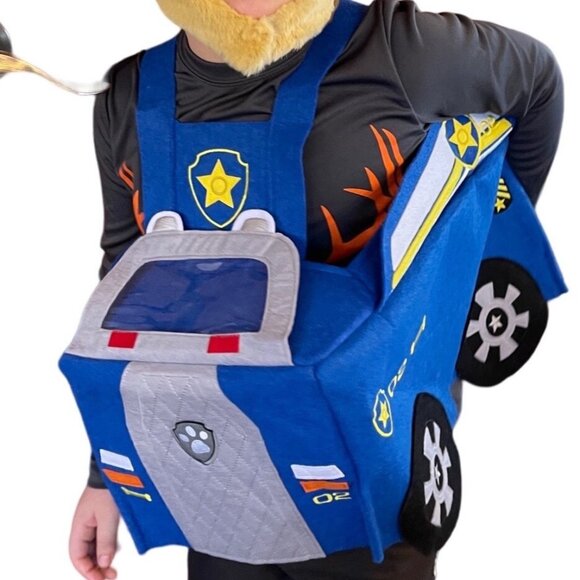 Pottery Barn Kids Costume Paw Patrol Pup Chase Blue 2 Pc Hat PBK Unisex Small - Picture 9 of 14